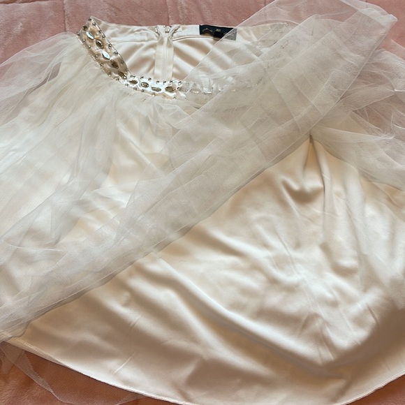 white sequin skirt - Picture 3 of 5